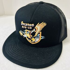 Brixton District HP Trucker Foam Hat‎ Cap Snapback Adjustable Black Eagle